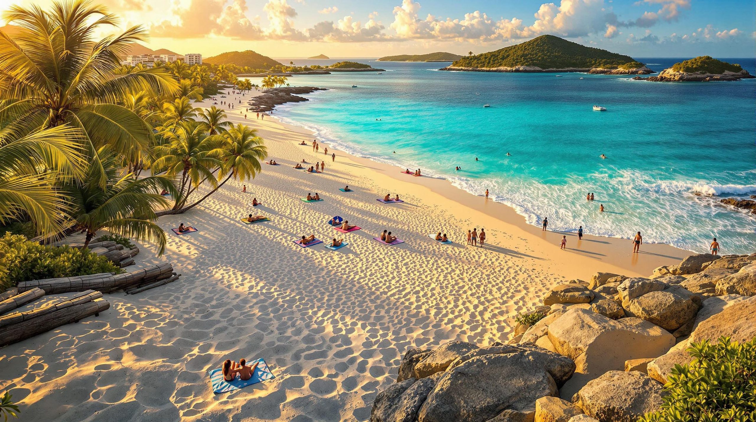 Plage du Gosier en Guadeloupe, un lieu idéal pour vos vacances ensoleillées