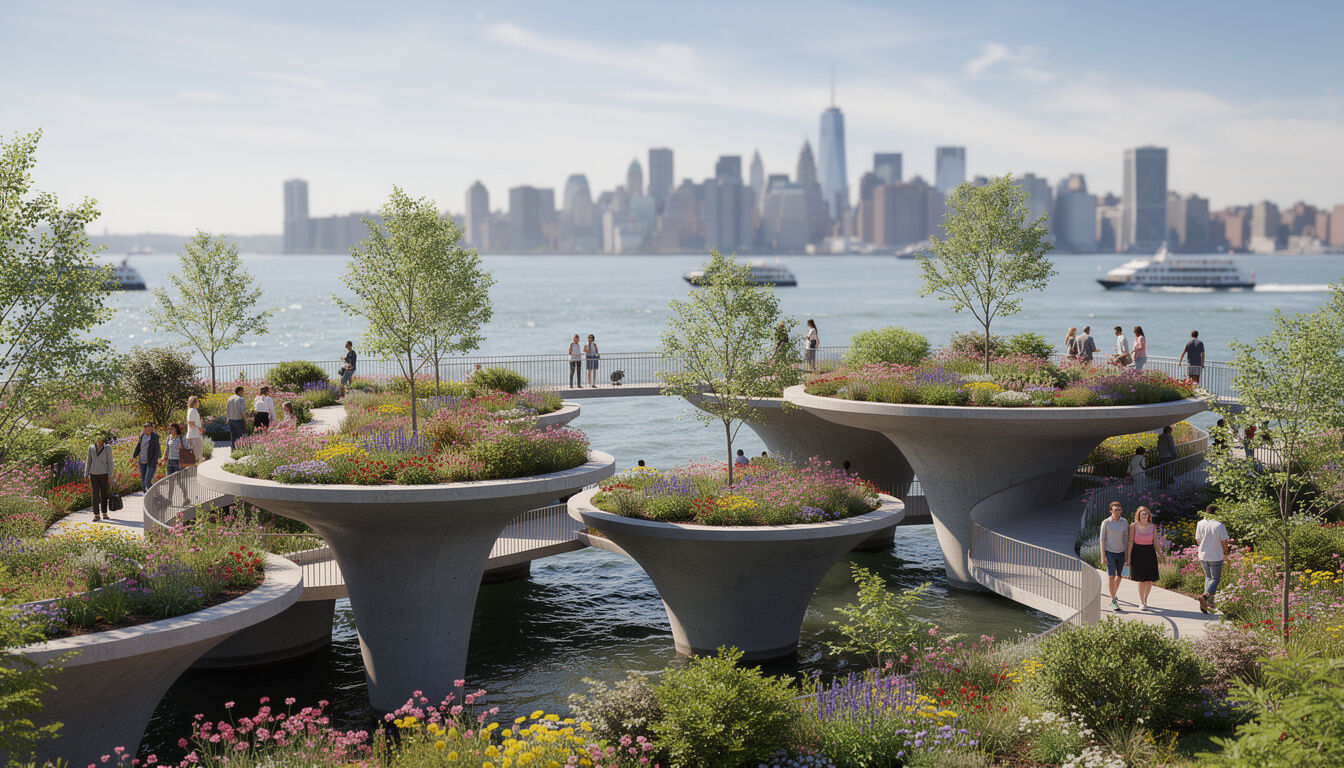 Little island : le parc emblématique sur l&rsquo;hudson river
